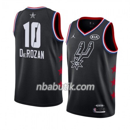 NBA Mænd Trøje San Antonio Spurs DeMar DeRozan 10 2019 All-Star Jordan Brand Sort Swingman NBA Mænd Trøje San Antonio Spurs DeMar DeRozan 10 2019 All-Star Jordan Brand Sort Swingman